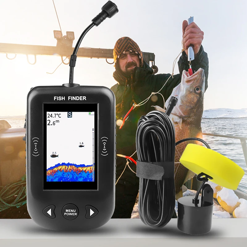 Sonda de Pesca Portátil Erchan - Fish Finder Transducer avaliação e preço
