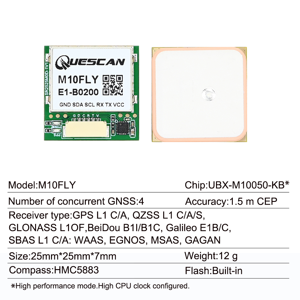 Quescan 25mm * 25mm M10FLY 10H - Fishing Gps avaliação e preço